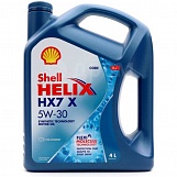 SHELL HELIX HX7 5w30  SN/SN Plus A3/B4   4 л синяя (масло полусинтетическое)