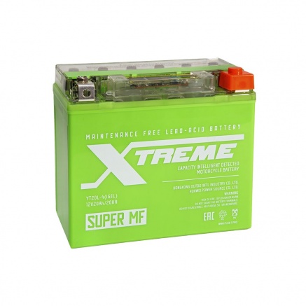 Аккумулятор Мото Xtreme 20 а/ч YT20L-4 iGel обр.