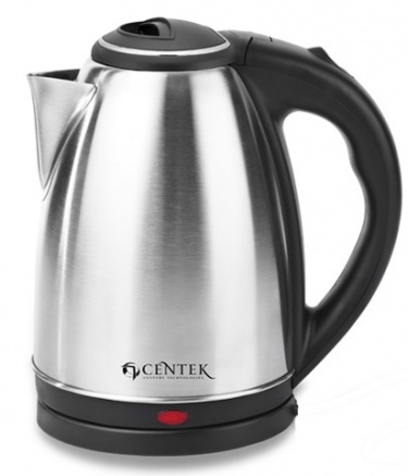 Чайник CENTEK 2,0л, 2200Вт, дисковый, металл/мат СТ-0037 /24/ (шт.)