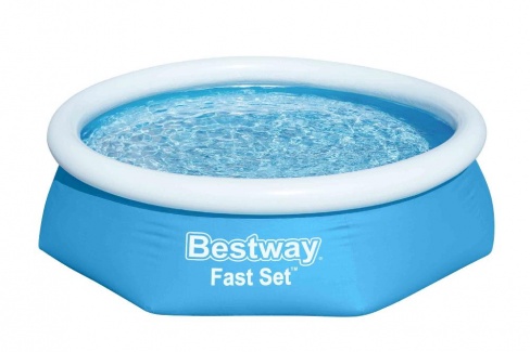 Бассейн надувной "Fast Set" BESTWAY, 2,44м*0,61м, синий, 57448 /1/ (шт.)