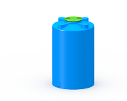 Емкость 750л, вертикальная цилиндрическая ТЦВП-750, цвет голубой (шт.)
