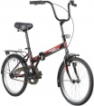 Велосипед NOVATRACK 20" складной, TG30, черный, тормоз нож, двойной обод, сидение комфорт 140921