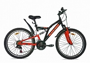 Велосипед BLACK AQUA Mount 1431 D 24" (черный-красный)