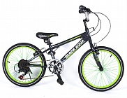 Велосипед Black Aqua Sport 20", 6ск (графитово-зеленый) KG2023S