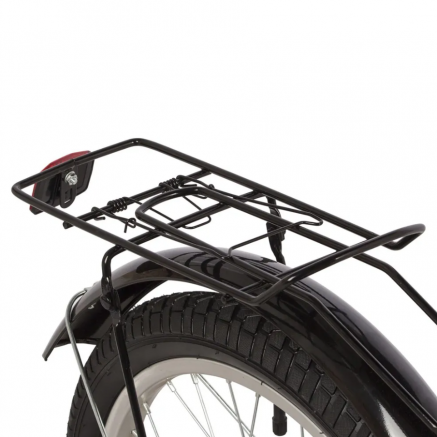 Велосипед NOVATRACK 20" VECTOR сереброо, защ А-тип, торм нож., крыл и багаж чёрн., без доп кол161821