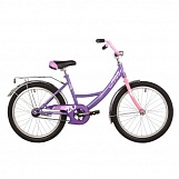 Велосипед NOVATRACK 20" VECTOR фиолет, защ А-тип, торм нож., крылья и багаж хром.,без доп кол 161822