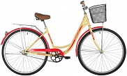 Велосипед FOXX 28" VINTAGE бежевый, сталь, размер 18" + передняя корзина 146526
