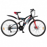 Велосипед FOXX 26" FREELANDER черный, сталь, размер 18" 146001