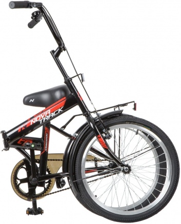 Велосипед NOVATRACK 20" складной, TG30, черный, тормоз нож, двойной обод, сидение комфорт 140921