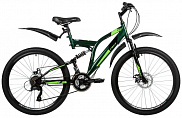 Велосипед FOXX 26" FREELANDER зеленый, сталь, размер 18" 154802