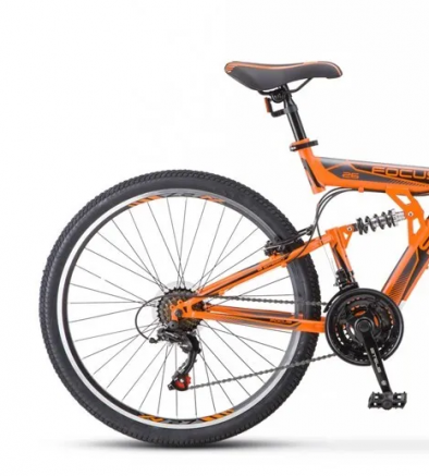 STELS Велосипед Focus 26"V 18-sp (18" Оранжевый/черный), арт. V030
