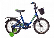Велосипед BlackAqua 1604 (с корзиной, синий) DK-1604