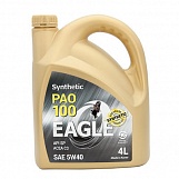 Масло бензиновое EAGLE PAO-100 SYNTHETIC 5W40 API SP  4L