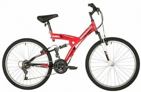 Велосипед MIKADO 26" EXPLORER красный, сталь, размер 18" 154862